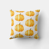 水彩秋感謝祭かぼちゃのパターン クッション (裏面)