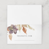 水彩秋感謝祭フレンドリー プレイスカード (外部開封)