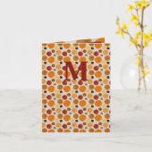 水彩秋日圆圈日常问候 カード (黄色い花)