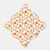 水彩秋格言、カボチャと葉の支持 フェイバーボックス (折り畳みなし)