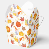 水彩秋格言、カボチャと葉の支持 フェイバーボックス (オープン)