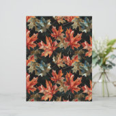 水彩秋模様切り抜き紙 (スタンド正面)