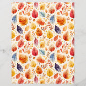 水彩秋模様切り抜き紙 (正面)