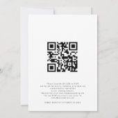 水彩秋樹写真QRコードで私たちと一緒にお祝い ウェディング 招待状 (裏面)