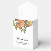 水彩秋秋の結婚式サンキュー フェイバーボックス (オープン)