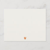 水彩秋秋の風景結婚の詳細 エンクロージャーカード (裏面)