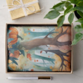 水彩秋秋カボチャ離れンスフォレスト 薄葉紙 (ギフト)