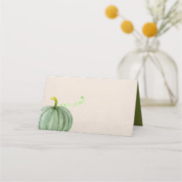 水彩秋秋感謝祭かぼちゃ プレイスカード