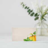 水彩秋秋感謝祭かぼちゃ プレイスカード (スタンド正面)