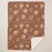 水彩秋秋感謝祭 シェルパブランケット (正面)