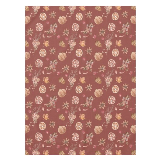 水彩秋秋感謝祭 テーブルクロス (正面)