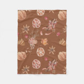 水彩秋秋感謝祭 フリースブランケット (正面)