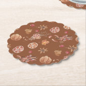 水彩秋秋感謝祭 ペーパーコースター (アングル)