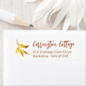 水彩秋秋社。差出人住所 ラベル (インサイチュ)