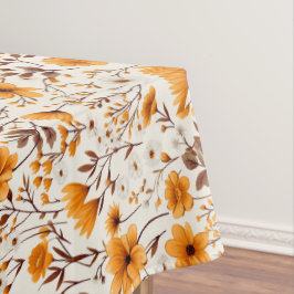 水彩秋秋花離れ類 テーブルクロス