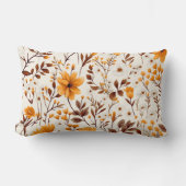 水彩秋秋花離れ類 ランバークッション (正面)