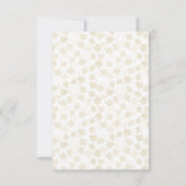 水彩秋秋葉サンキューカード 招待状 (裏面)