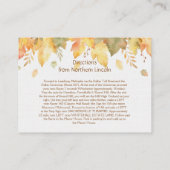 水彩秋秋詳細カード | エンクロージャーカード (裏面)