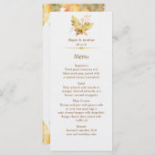 水彩秋紅葉メニュー1 | メニュー (正面/裏面)