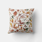 水彩秋紅葉レッドキツネ クッション (裏面)