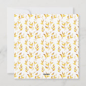 水彩秋紅葉引っ越しました。 シーズンカード (裏面)