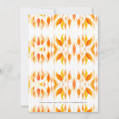 水彩秋紅葉結婚ズ 招待状 (裏面)