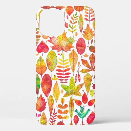 水彩秋紅葉継ぎ目 Case-Mate iPhoneケース (裏面)