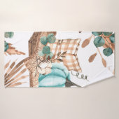 水彩秋継ぎ目無彩色布 バスタオル (バスタオル)