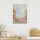 水彩秋背景 ポスター (キッチン)