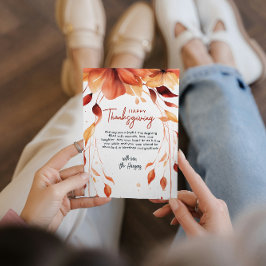 水彩秋花感謝祭カスタム シーズンカード