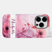 水彩秋花柄 Case-Mate iPhoneケース (裏面 (横))