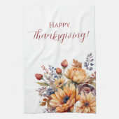 水彩秋花 –  キッチンタオル (縦)