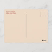 水彩秋花 – 季節のあいさつ –  ポストカード (裏面)