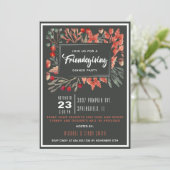 水彩秋葉のフレンズギビング 招待状 (スタンド正面)