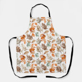 水彩秋葉 エプロン (正面)