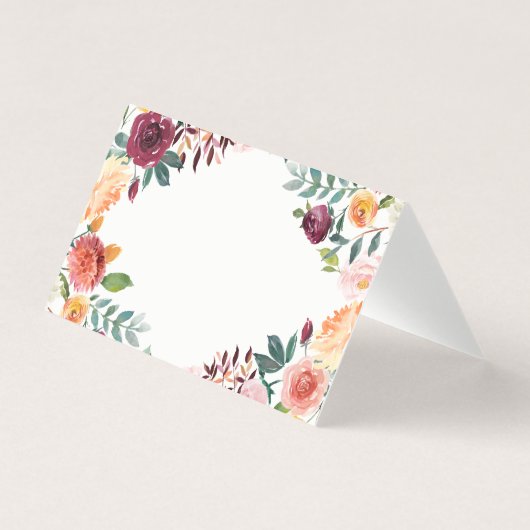 水彩秋開花フローラフレーム座席表 (正面)