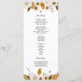 水彩秋黄白色花卉边框 メニュー (裏面)