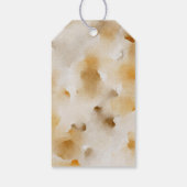 水彩秋黄白花卉边框 ギフトタグ (裏面)