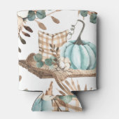 水彩秋:かぼちゃの彩色 缶クーラー (裏面)