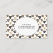 水彩移動犬グルーミング名刺 名刺 (裏面)