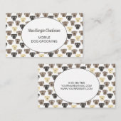 水彩移動犬グルーミング名刺 名刺 (正面/裏面)