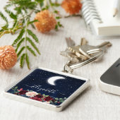 水彩空の天月星フローラ キーホルダー (側面)