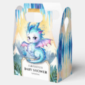 水彩竜お洒落赤ちゃんシャワー フェイバーボックス (オープン)