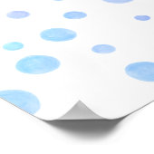 水彩竜パーソナライズされたのポスター ポスター (角)