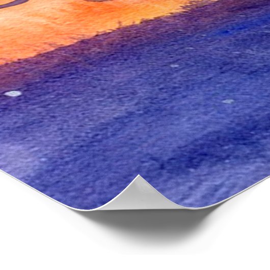 水彩竜 ポスター (角)