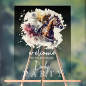 水彩競走馬ダービーパーティー アクリルサイン (ニュートラル)