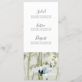 水彩竹ク日本のレーン メニュー (裏面)