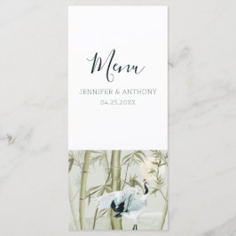 水彩竹ク日本のレーン メニュー