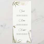 水彩竹木イラストレーション メニュー (裏面)