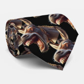 水彩笑いドンキーバロ動物自然アート ネクタイ (ロール)